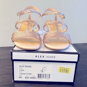 THIS IS A BEAUTIFUL PAIR OF PINK ALEX MARIE DRESS SHOES